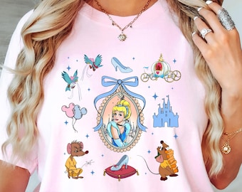 Disney Shirt Cinderella est 1950 Cinderella and co Sewing Club 1950 Vintage Disney Princess Sewing Shirt Disneyworld tee