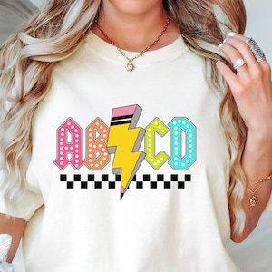 ABCD Daycare Shirt, Teacher Shirt, Kindergarten Teacher Sweatshirt, Gift for Alphabet Learners