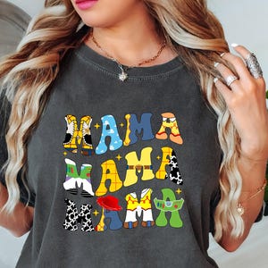 Koszulka Mama Toy Story, Koszulka Mama Cartoon, Koszulka Retro Toy Story Mama, Koszulka Magical Mama, Koszulka na Dzień Matki, Prezent dla Mamy