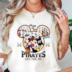 Mickey & Friends Disney Pirates Shirt, Yo Ho Yo Ho A Pirate&#39;s Life for Me, Family Pirates of the Caribbean, Disney Cruise Shirt