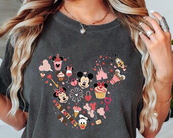Camiseta Disney Dia dos Namorados, Camiseta combinando Dia dos Namorados, Camiseta Mickey e Minnie Friends, Camiseta Disney Dia dos Namorados, Presente de Dia dos Namorados.