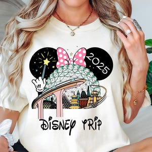 Disney Epcot 2025 Shirts, World Traveler Shirt, Custom Disney Shirt,  Minnie Epcot Shirt, Disney Family Shirt, Disney Tee