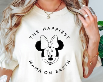 Happiest Mama on Earth Disney Shirt, Disney Trip Mama Shirt, Mother's Day Gift, New Mama Disney Shirt, ,Disney Shirt for Women