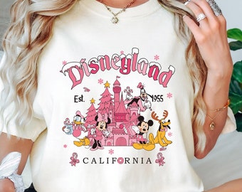 Disneyland California Weihnachts-Shirt, Mickey und Freunde Weihnachten Sweatshirt, Disney Weihnachtsfeier 2024 T-Shirt, Familie Passendes T-Shirt