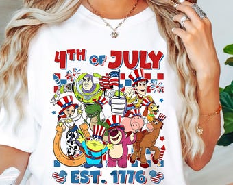 4. Juli Toy Story T-Shirt, Disney Amerika Shirt, Toy Story Shirt, USA Shirt, Disney Toy Story Shirt, Fourth Of Jully Shirt