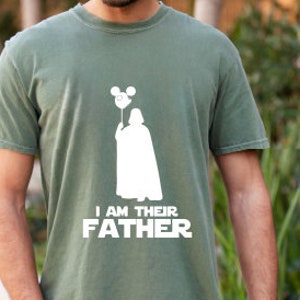 Comfort Colors I Am Their Father Personalized Shirt, Dad Shirt, Fathers Day, Star Wars Father Shirt,  Daddy Shirt