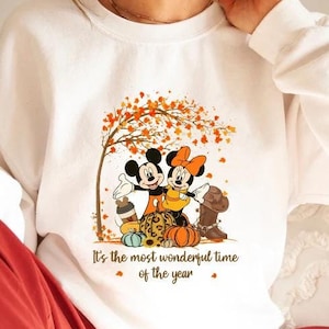 It's the Most Wonderfull Time of the Year Shirt / Disney Thanksgiving Shirt / Mickey and Minnie Shirt / Disneyland Fall Shirt