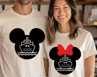 Chemises Disney Cruise, chemise assortie Disney Cruise, t-shirts croisière Disney, chemise vacances Disney Cruise, chemises croisière