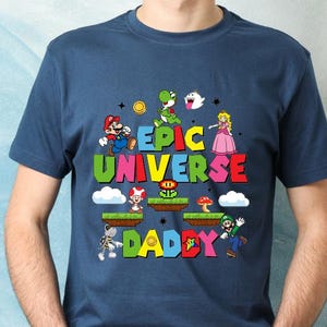 Epic Universe  Shirts, Epic Universe Daddy Shirt, Family Universe Park Trip Shirt, Vintage Walt Disney Wolrd Tee, Shirt For Dad