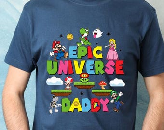 Episches Universum Shirts, Episches Universum Papa Shirt, Familie Universum Park Reise Shirt, Vintage Walt Disney Wolrd T-Shirt, Shirt für Papa