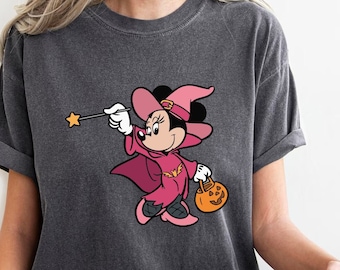 Minnie retroshirt, Minnie Halloween-shirt, Halloween Disney-shirt, Disney Girl-shirt, Halloween-shirt meisje, Halloween-shirt, Halloween 2024-shirt