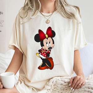 Minnie Classic Shirt, Retro Minnie Shirt, Minnie Mouse Shirt, Checkered Disney Shirt, Disney Girl Trip Shirt, Vintage Disney