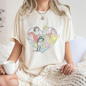 Retro Princess Shirt, Disney Princess Shirt, Princess Characters Shirt, Disney Girl Trip, Disneyland Shirt, Disney Group Tee, Disney Trip