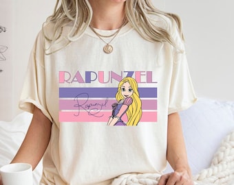 Comfort Colors® Disney Prinzessin Rapunzel Shirt, Disney Kinder T Shirt, Disney Prinzessin Shirt, Disney Prinzessin Geschenk, Disney Girls Trip