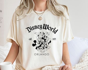 Camiseta Comfort Colors® Disneyworld Orlando, Disneyland Est. Camisa de 1955, Camisa de Disneyworld, Camisa de Disney, Camisa de Mickey y sus amigos