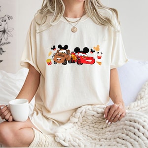 Camisa McQueen y Mater, sudadera de Disney Cars, camiseta Cars Friend, camiseta Cars Snacks, camiseta Disney Snacks, regalo de viaje familiar, regalo de Disney Cars