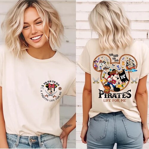 Mickey & Friends Disney Pirates Shirt, Yo Ho Yo Ho A Pirate's Life for Me, Family Pirates of the Caribbean, Disney Cruise Shirt