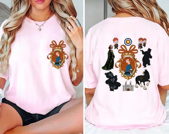 Vintage Disney Princess Shirt,Merida Shirt, Cinderella Snow White Ariel Belle Rapunzel Tee,  , Princess Castle Mirror Shirt