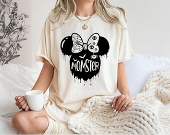 Momster Shirt, Mom Halloween Shirt, Halloween Party Shirt for Moms, Mama Halloween Tees, Momster Tee, Momster T-Shirt