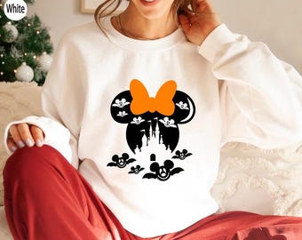 Minnie Halloween-shirt, Disney Halloween-shirt, Halloween-kasteel-shirt, Disneyland-shirt, Mickey Halloween, Trick Or Treat-shirt
