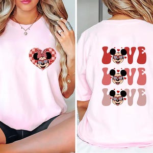 Disney Mickey Minnie Love Sweatshirt, Mickey Minnie Shirt, Mickey and Minnie Valentines Tee, Disneyland Love Shirt, Valentines Day Gift