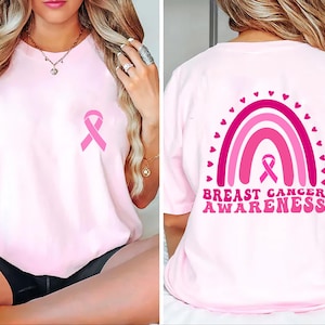 In October we Wear Pink tshirt,Breast Cancer Shirt,I&#39;m A Survivor Shirt,Team Cancer Shirt,Motivational T Shirt,Cancer Awareness Shirt