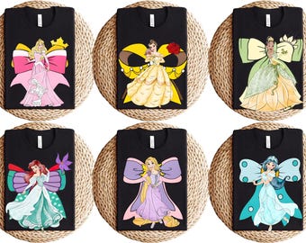 Disney Princess Cute Ribbons And Bows Pastel Colors Logo T-Shirt, Disney Princess Coquette Bow Shirt, Princess Bow Shirt, Disneyland Tee