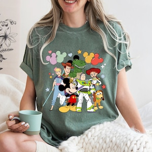 Toy Story Comfort Farben Shirt, Toy Story Charaktere Sweatshirt, Spielzeug Geschichte und Freunde Passende Gruppe Reise Shirt