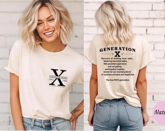 Gen X Shirt, Generation X Shirt, Raised on Hose Water and Neglect Nostalgia Shirt, 1980 Birthday Gift