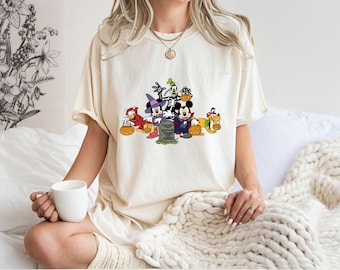Mickey and  Friends Halloween Shirt, Disney Halloween Shirt, , Spooky Season Shirt, Disney Pumpkin Shirt, Disney Spooky Tee