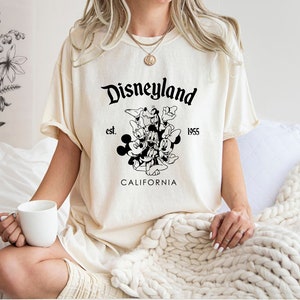 Comfort Colors® Disneyland California T Shirt, Disneyland Est. 1955 Shirt, Disneyworld Shirt, Disney Shirt, Mickey And Friends Shirt