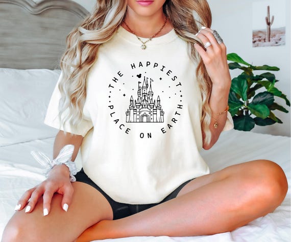 Comfort Colors® The Happiest Place One Earth Shirt, Magical Castle Shirt, Mickey Castle Shirt, Disney Vacation Shirt, Magical Kingdom Shirt