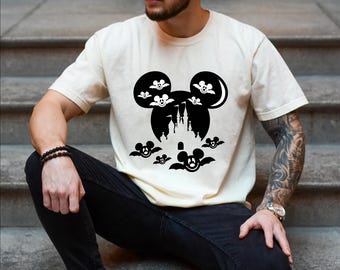 Mickey Halloween-shirt, Disney Halloween-shirt, Halloween-kasteel-shirt, Disneyland-shirt, Mickey Halloween, Trick Or Treat-shirt