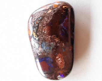 Koroit Boulder Opal Matrix - 42.00 ct, Polished Australian Gemstone Designer Cab C7