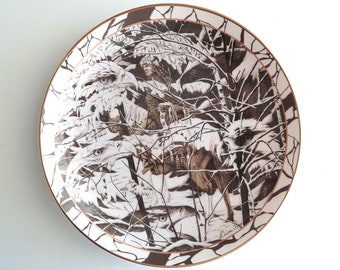 On Eagle's Wings by Diana Casey Limited Edition Collector Plate No 1087C in the Silent Journey Collection Vintage 1994