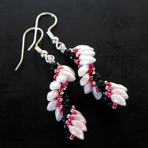 Beading Tutorial Dragon Wings Bracelet and Earrings Pattern image 3