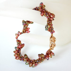 Beading Tutorial Dragon Wings Bracelet and Earrings Pattern image 2