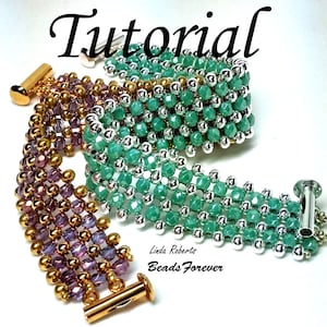 Beading Tutorial - Forever Mine Bracelet - Right Angle Weave Metal Bead Bracelet Pattern