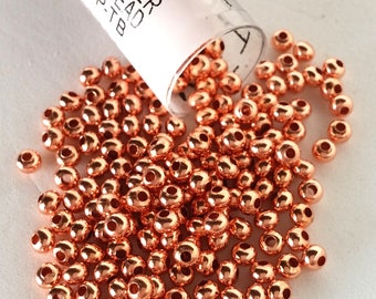 Copper Size 8 Metal Seed Bead Approx 38 grams