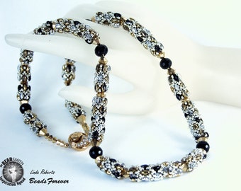 Beading Tutorial - Night Out On the Town Necklace - Beaded Beads - SuperDuos