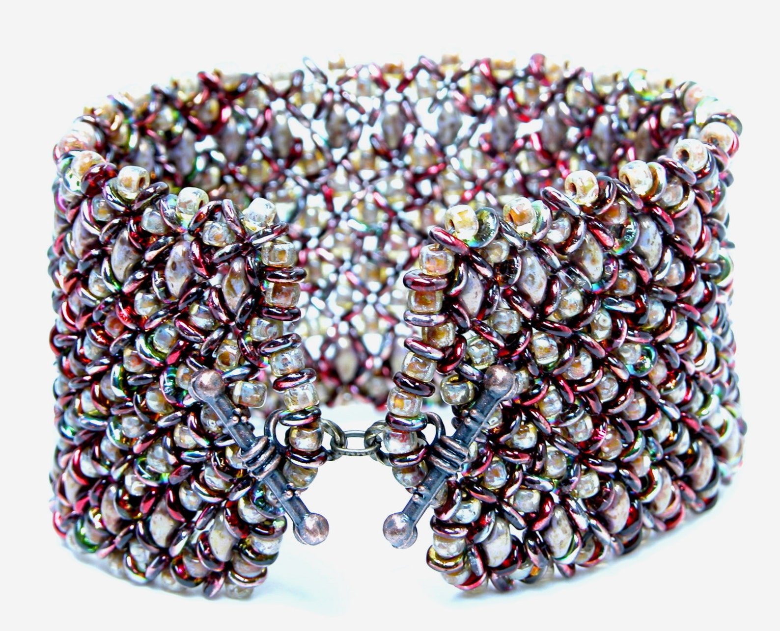 Beading Tutorial basketweave Bracelet Right Angle Weave Etsy