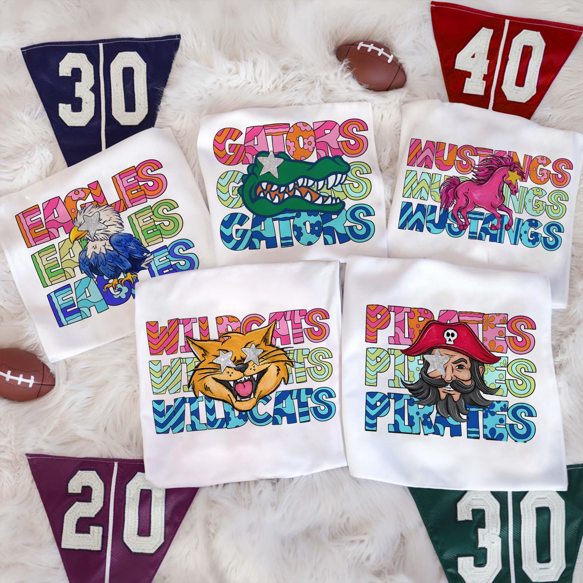 Custom Preppy Mascot Shirt: Personalized Team Spirit Apparel