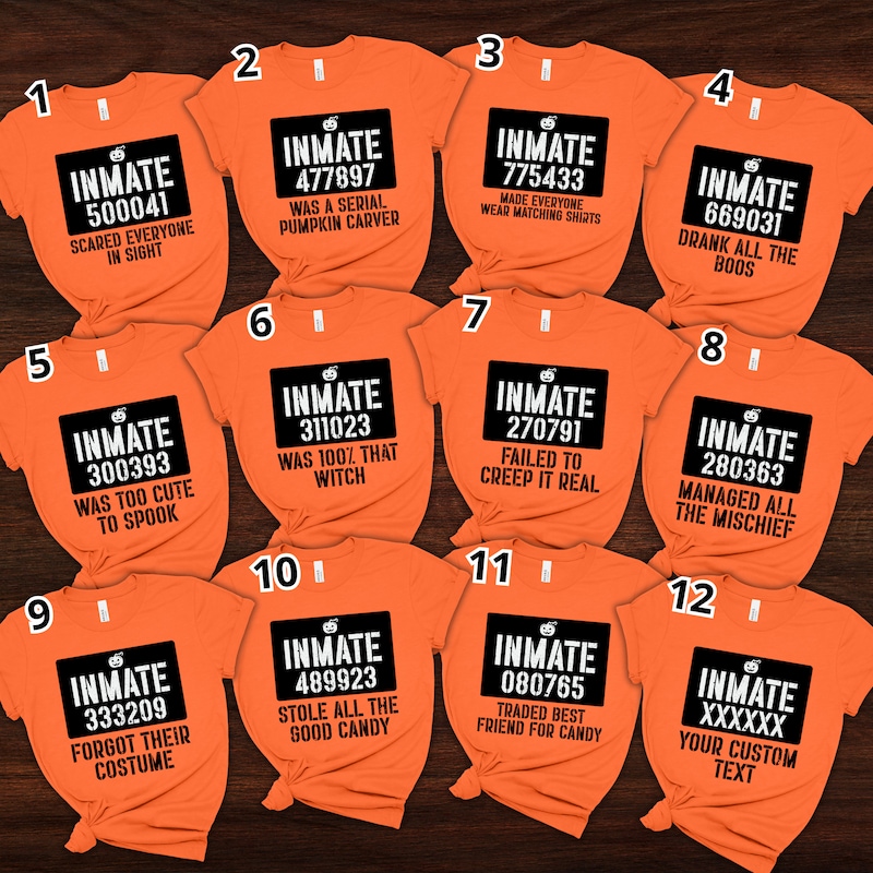 Funny Halloween Shirt - Prisoner Costume