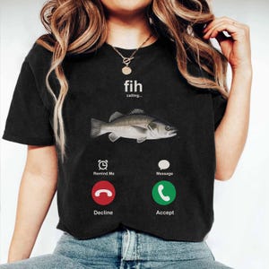 Funny Fishing Calling Shirt, Fishing Incoming Call Meme Shirt, Summer Humor Tee, Gift for Fishermen, Ocean Lovers, Fishing is calling shirt
