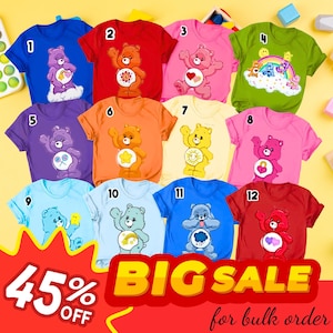 Care Bear Costume Shirt, Custom Care Bear Group Shirt, Care Bear T-Shirts, Halloween Group Costume shirts, Halloween Custom, Matching Family