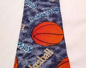 Blue Basketball  Tie