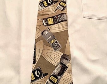 Retro Cell Phone Necktie