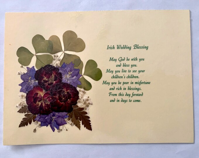 Irish Blessing Mat That Will Fit in Any 5 X 7 Frame Etsy