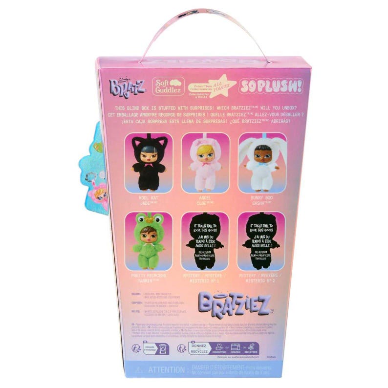 Authentic Bratz Bratziez Iconz Series Blind Box Plush Keychain Collectible Toy