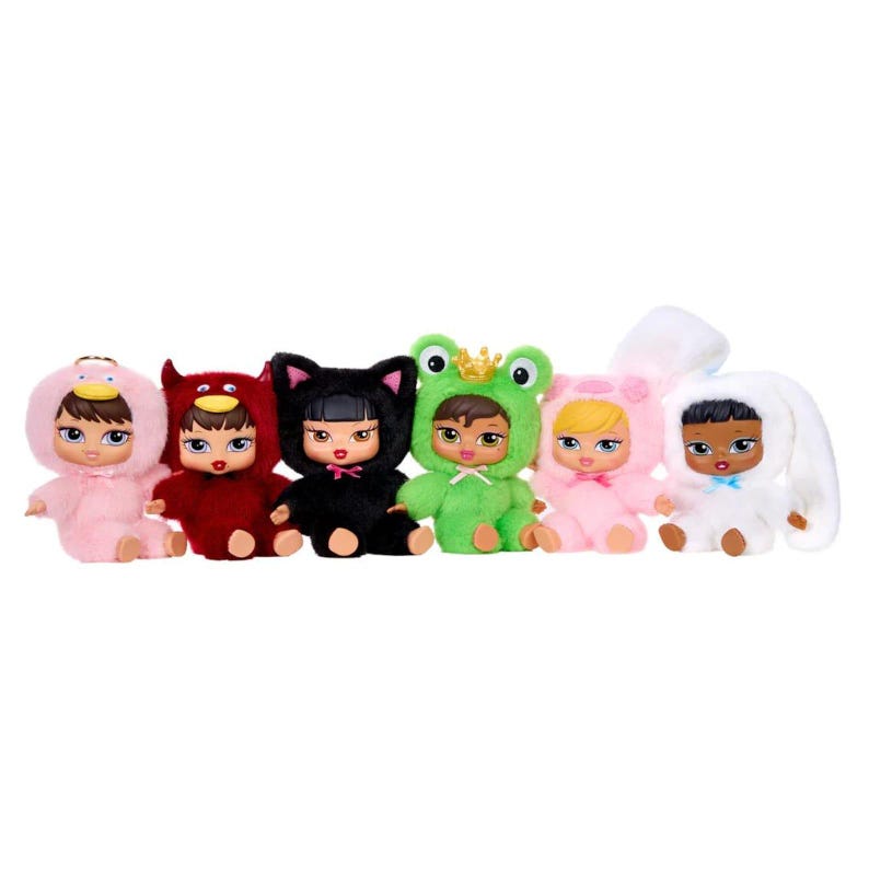 Authentic Bratz Bratziez Iconz Series Blind Box Plush Keychain Collectible Toy
